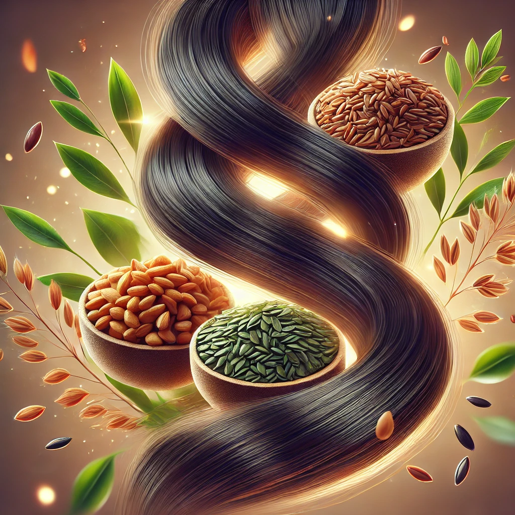 The Power of Fenugreek, Flaxseeds, and Black Seeds: Super Seeds for Hair Growth and Freshness